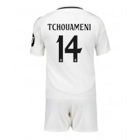 Real Madrid Aurelien Tchouameni #14 Domaci Dres za djecu 2024-25 Kratak Rukav (+ Kratke hlače)